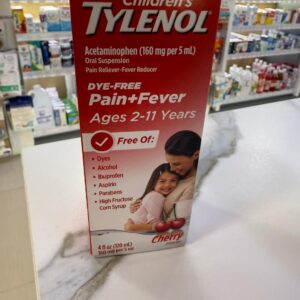 Children's Tylenol Suspensión - Analgésico y Antifebril - Sin Colorantes - 120 mL