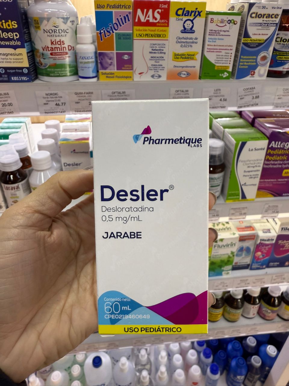 Desler Jarabe (Desloratadina 0.5 mg/mL) - Uso Pediátrico - 60 mL