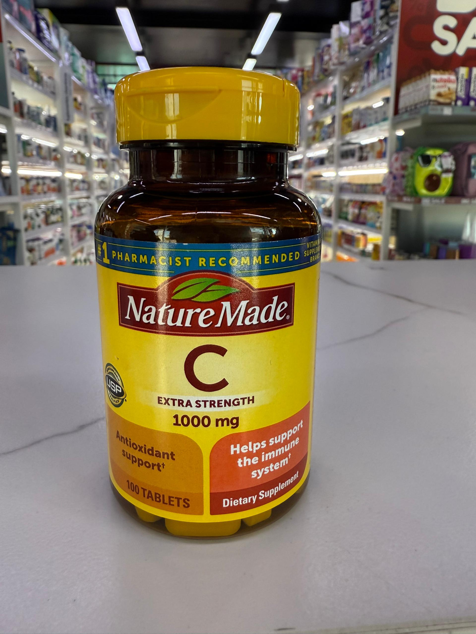 Nature Made Vitamina C Extra Strength 1000 mg - 100 Tabletas