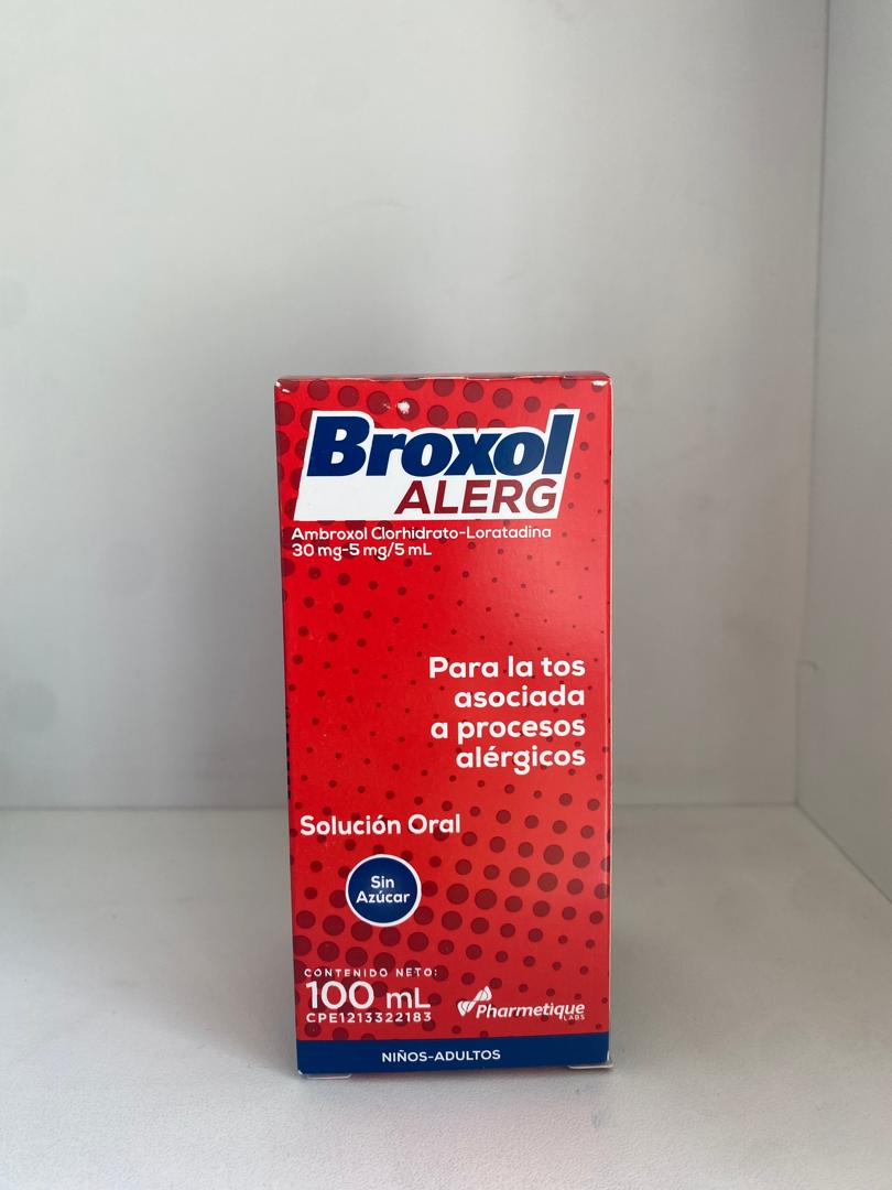 Broxol Alerg - Solución Oral - Ambroxol y Loratadina - Sin Azúcar - 100 mL